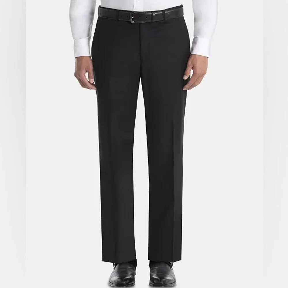 Lauren Ralph Lauren Mens 35x30L Men's UltraFlex Classic Black Wool Pants NWT